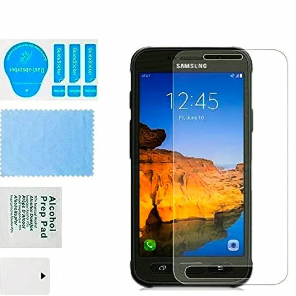 5 Pack Galaxy S7 Active Tempered Glass Screen Protector NWT